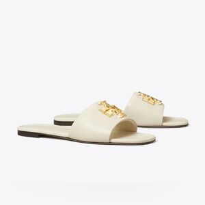 Tory Burch Eleanor Slides Cream Size 10 LIKE NEW